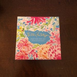 Lilly Pulitzer Monogram Soap and Tray Set